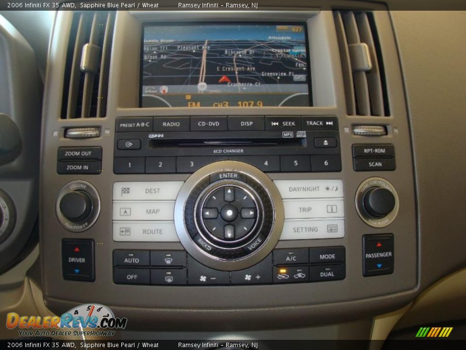 2006 Infiniti FX 35 AWD Sapphire Blue Pearl / Wheat Photo #12