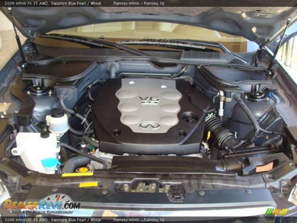 2006 Infiniti FX 35 AWD Sapphire Blue Pearl / Wheat Photo #14
