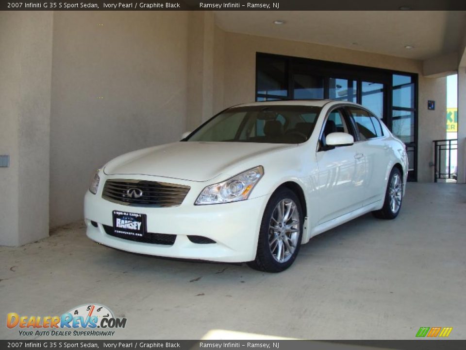 2007 Infiniti G 35 S Sport Sedan Ivory Pearl / Graphite Black Photo #1