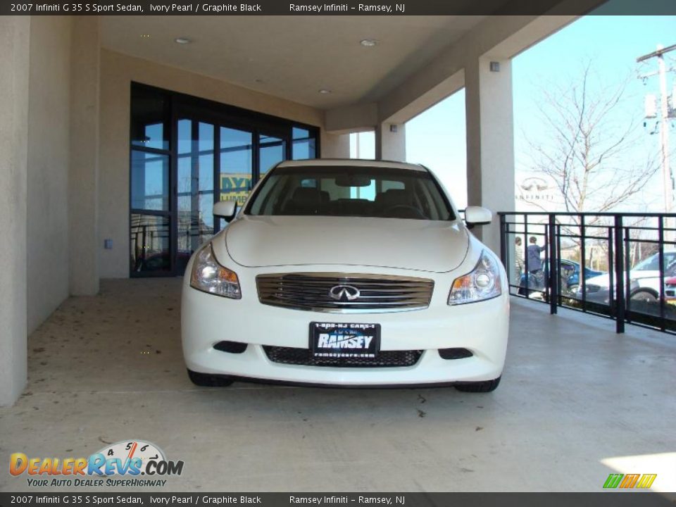 2007 Infiniti G 35 S Sport Sedan Ivory Pearl / Graphite Black Photo #2