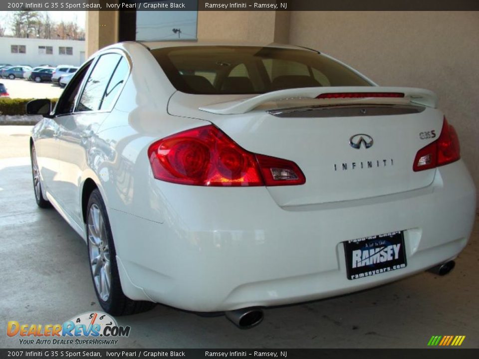 2007 Infiniti G 35 S Sport Sedan Ivory Pearl / Graphite Black Photo #5
