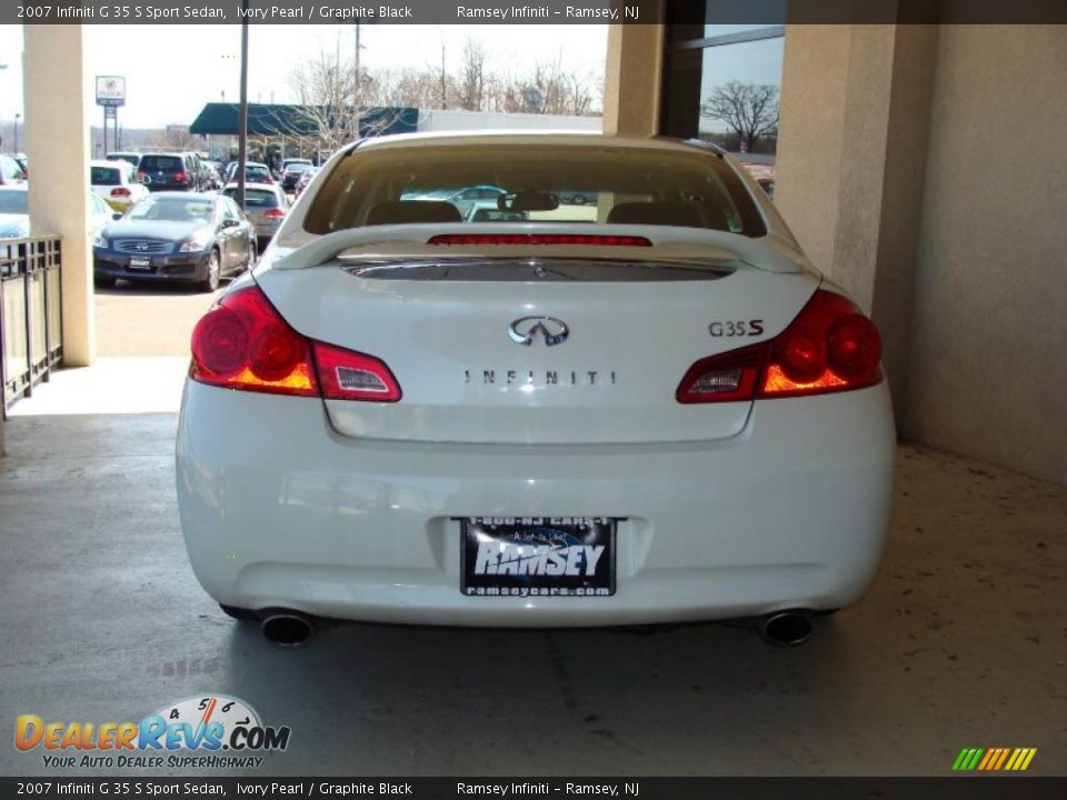 2007 Infiniti G 35 S Sport Sedan Ivory Pearl / Graphite Black Photo #6