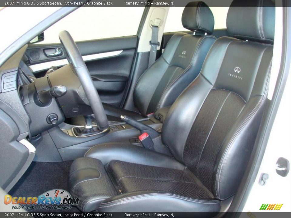 2007 Infiniti G 35 S Sport Sedan Ivory Pearl / Graphite Black Photo #10