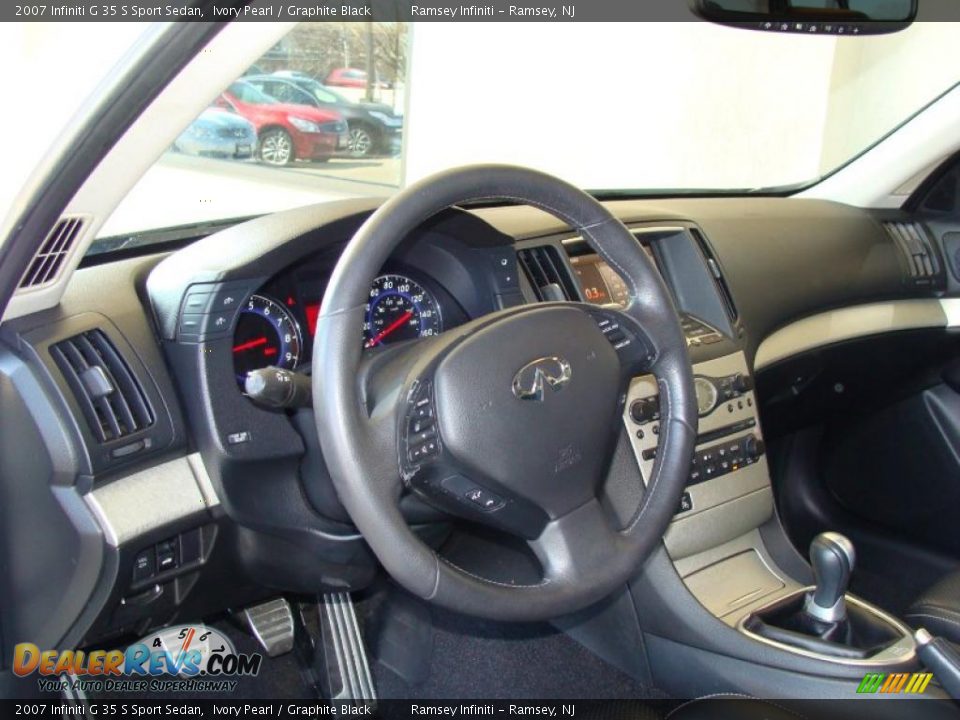 2007 Infiniti G 35 S Sport Sedan Ivory Pearl / Graphite Black Photo #11