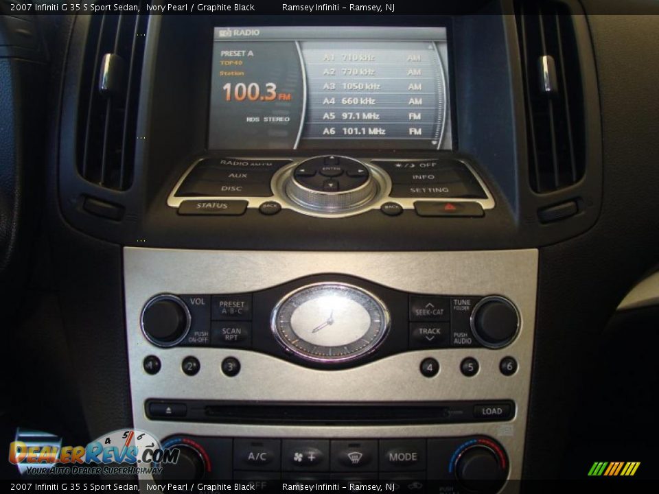2007 Infiniti G 35 S Sport Sedan Ivory Pearl / Graphite Black Photo #12