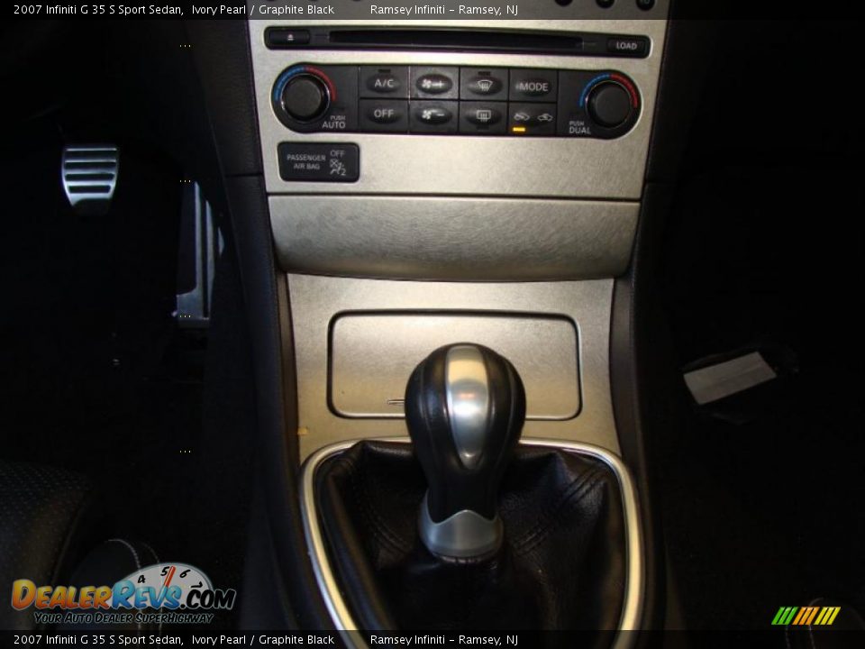 2007 Infiniti G 35 S Sport Sedan Ivory Pearl / Graphite Black Photo #13