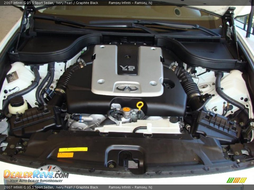 2007 Infiniti G 35 S Sport Sedan Ivory Pearl / Graphite Black Photo #14