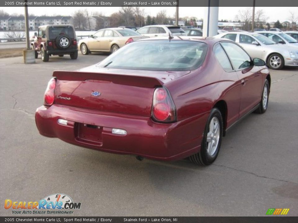 2005 Chevrolet Monte Carlo LS Sport Red Metallic / Ebony Photo #9