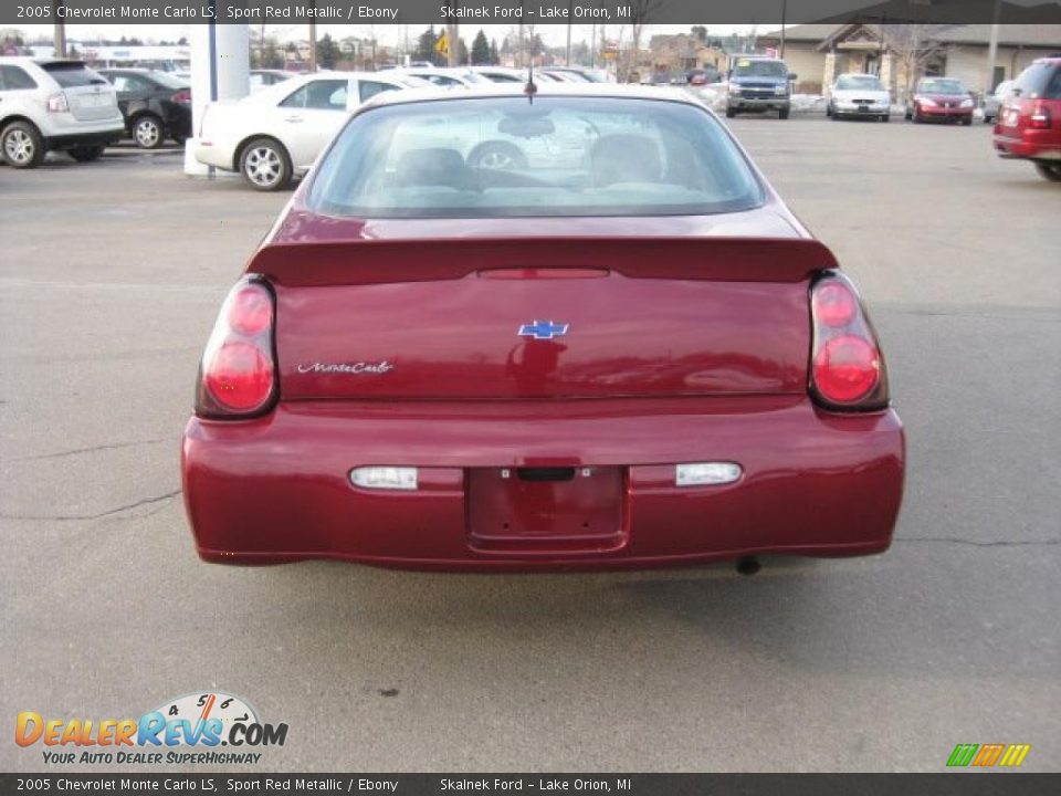 2005 Chevrolet Monte Carlo LS Sport Red Metallic / Ebony Photo #10