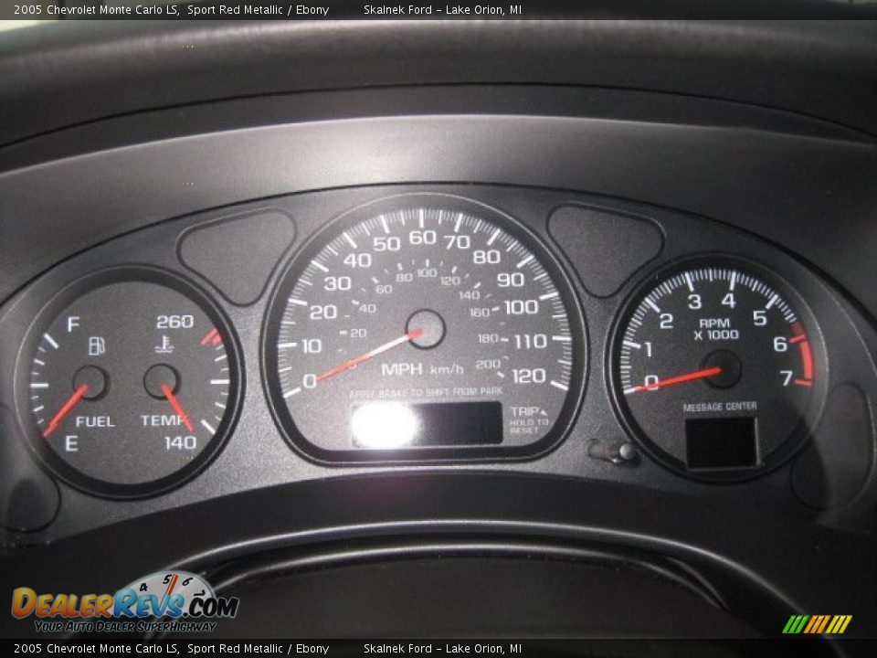 2005 Chevrolet Monte Carlo LS Sport Red Metallic / Ebony Photo #25