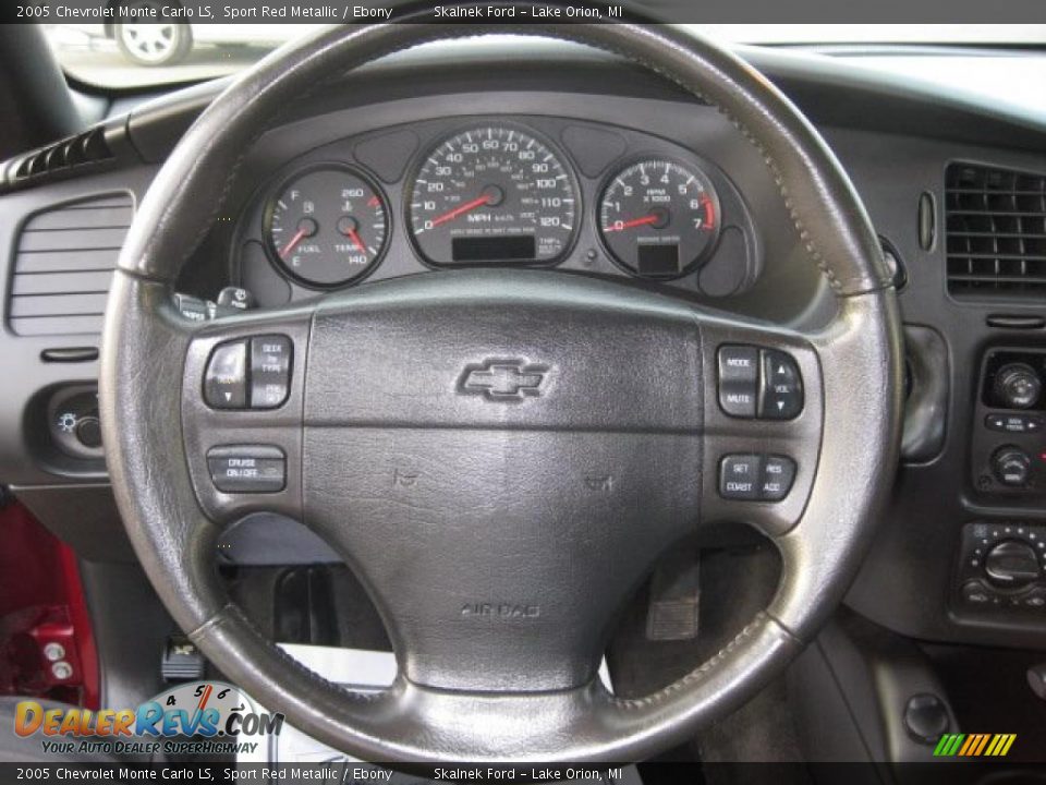 2005 Chevrolet Monte Carlo LS Sport Red Metallic / Ebony Photo #26