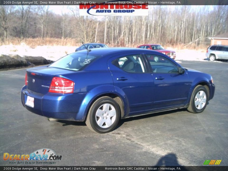 2009 Dodge Avenger SE Deep Water Blue Pearl / Dark Slate Gray Photo #2