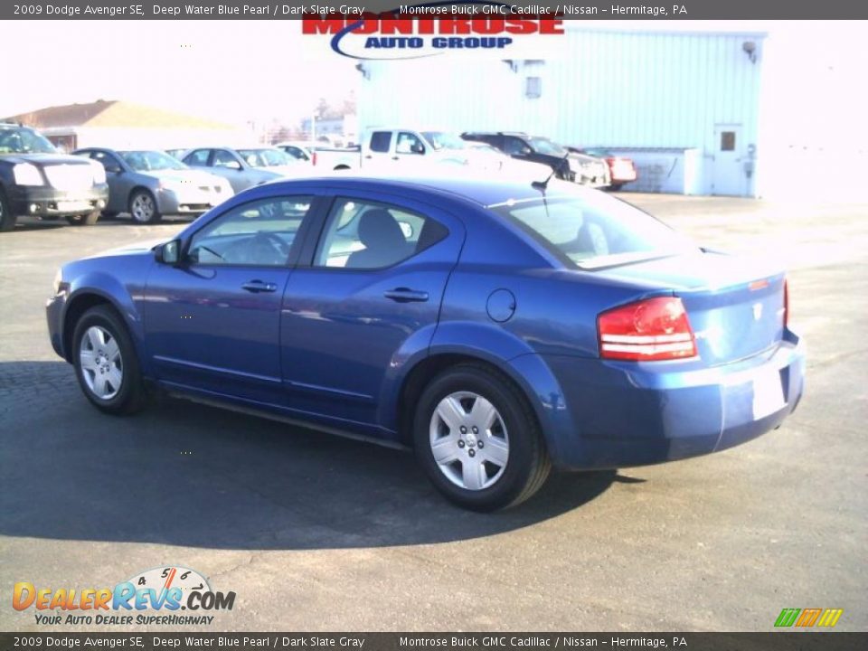 2009 Dodge Avenger SE Deep Water Blue Pearl / Dark Slate Gray Photo #6
