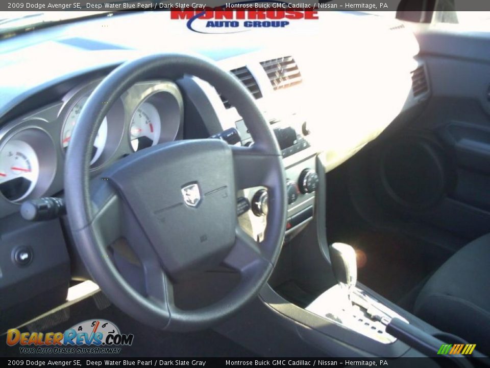 2009 Dodge Avenger SE Deep Water Blue Pearl / Dark Slate Gray Photo #9