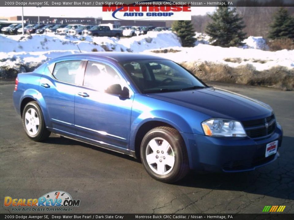 2009 Dodge Avenger SE Deep Water Blue Pearl / Dark Slate Gray Photo #25