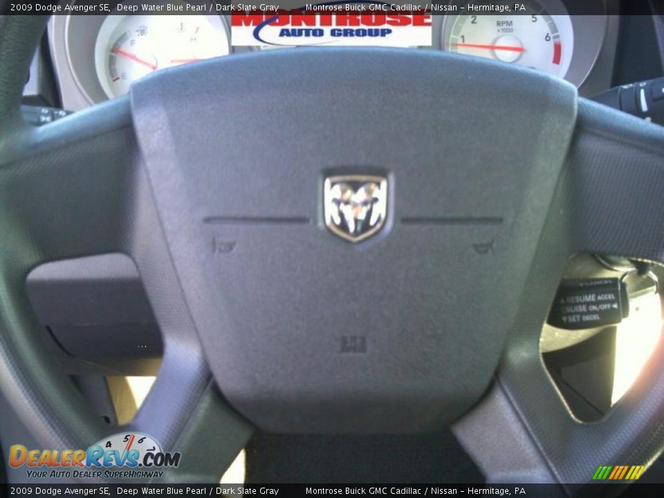 2009 Dodge Avenger SE Deep Water Blue Pearl / Dark Slate Gray Photo #29