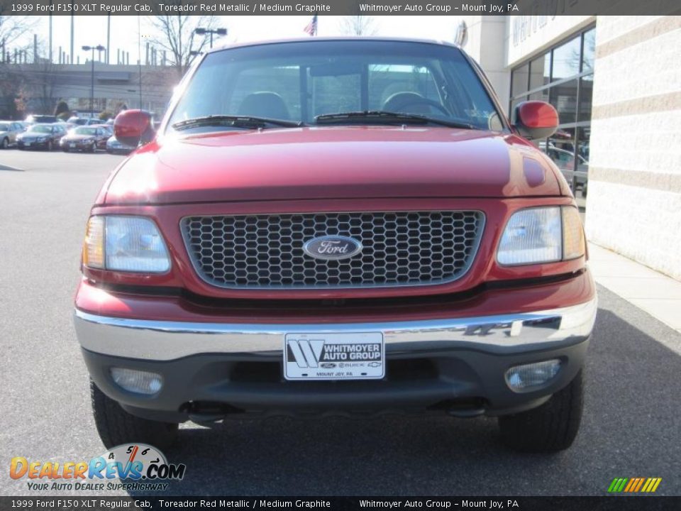 1999 Ford F150 XLT Regular Cab Toreador Red Metallic / Medium Graphite Photo #2