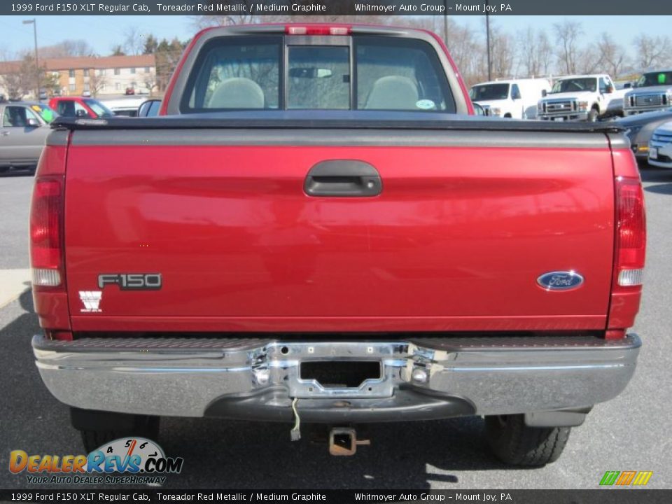 1999 Ford F150 XLT Regular Cab Toreador Red Metallic / Medium Graphite Photo #7