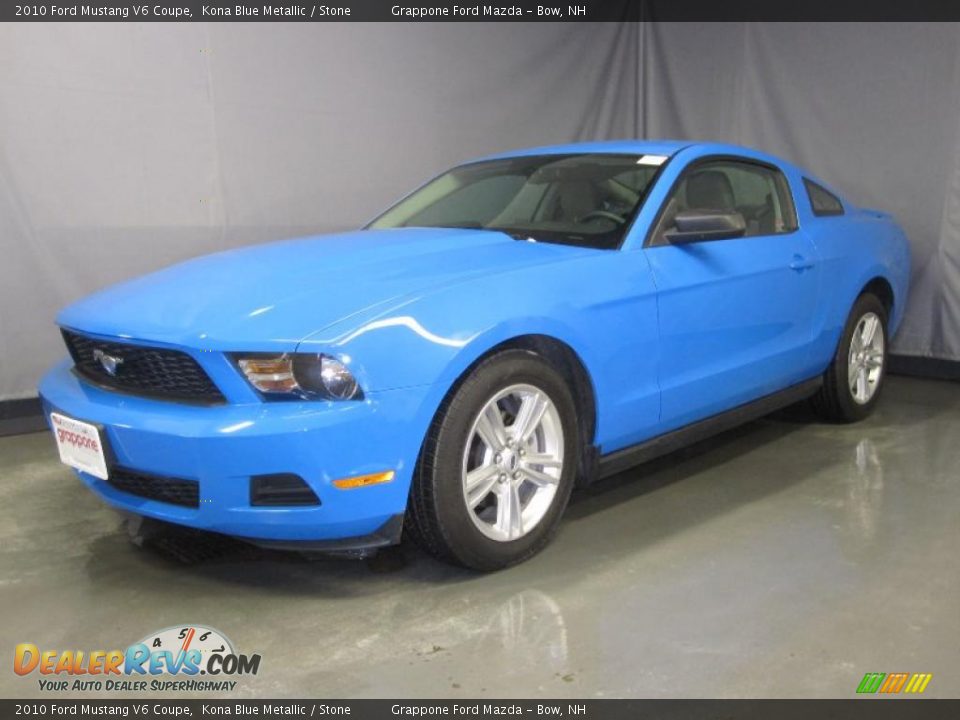 2010 Ford Mustang V6 Coupe Kona Blue Metallic / Stone Photo #1