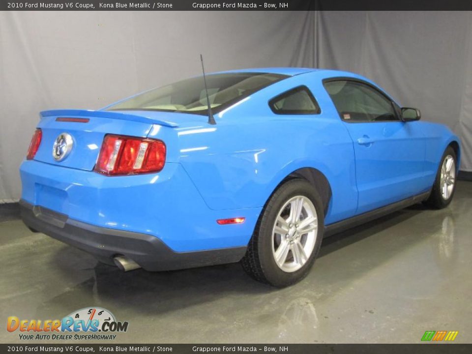 2010 Ford Mustang V6 Coupe Kona Blue Metallic / Stone Photo #3