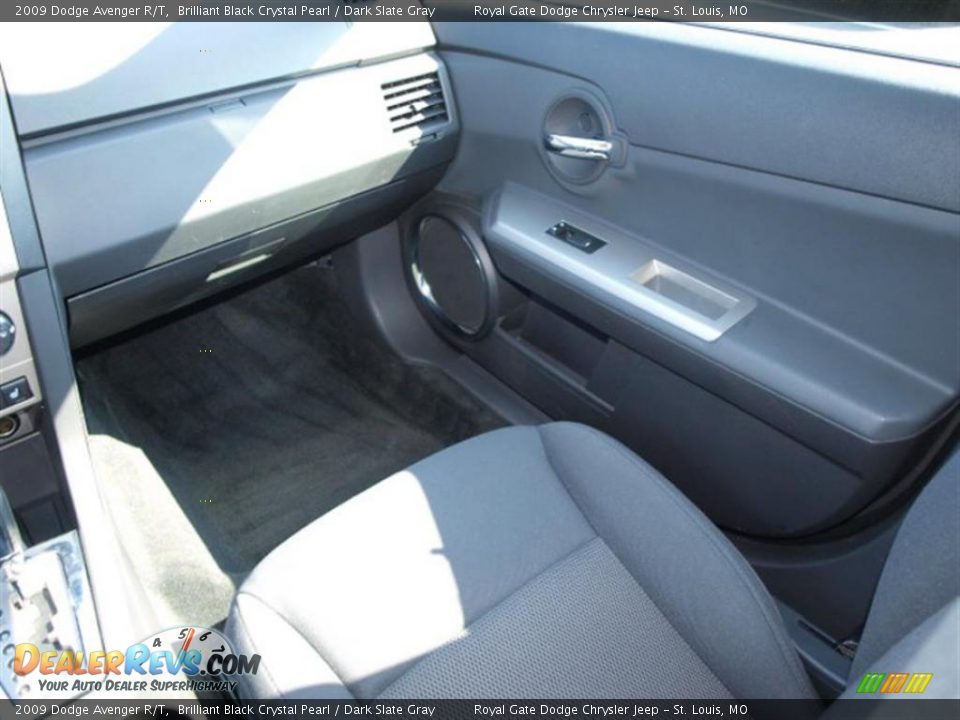 2009 Dodge Avenger R/T Brilliant Black Crystal Pearl / Dark Slate Gray Photo #13