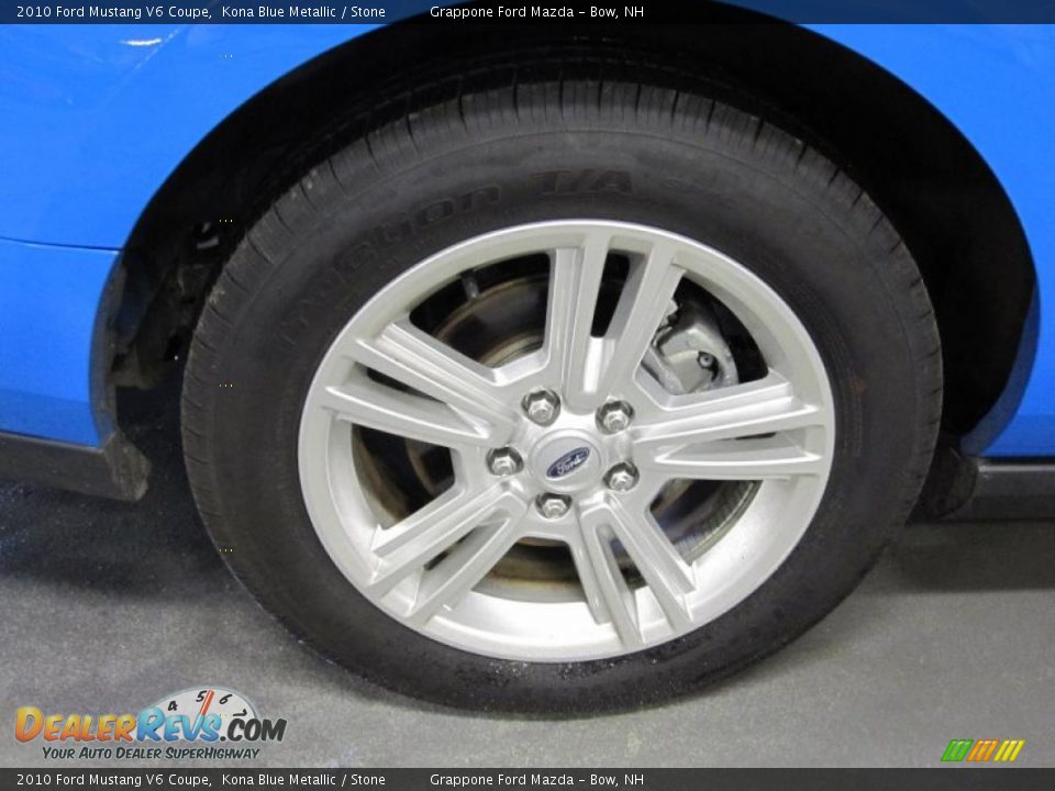 2010 Ford Mustang V6 Coupe Kona Blue Metallic / Stone Photo #5