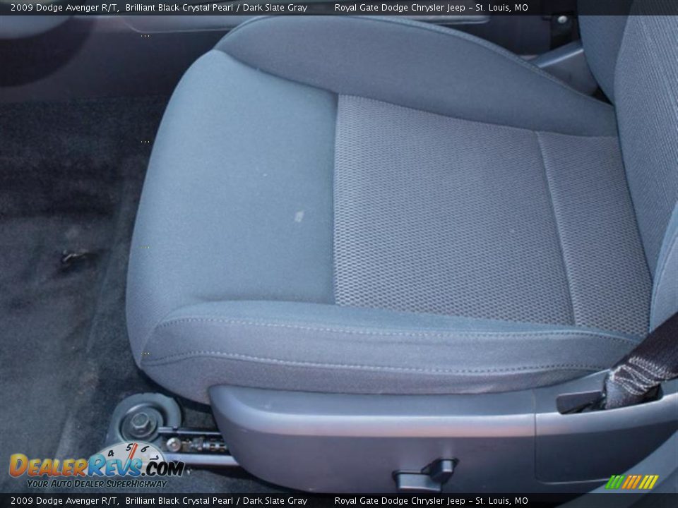 2009 Dodge Avenger R/T Brilliant Black Crystal Pearl / Dark Slate Gray Photo #16