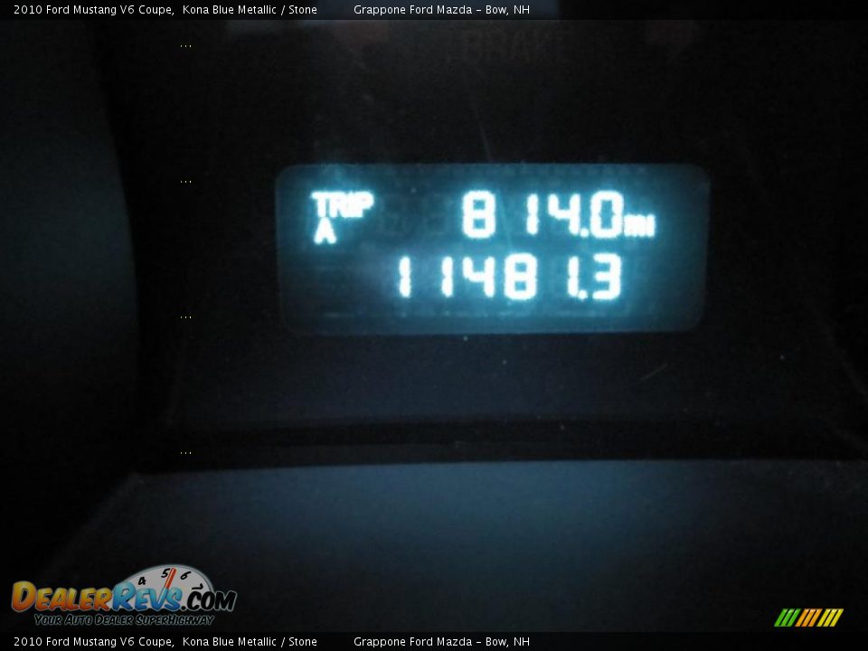 2010 Ford Mustang V6 Coupe Kona Blue Metallic / Stone Photo #11