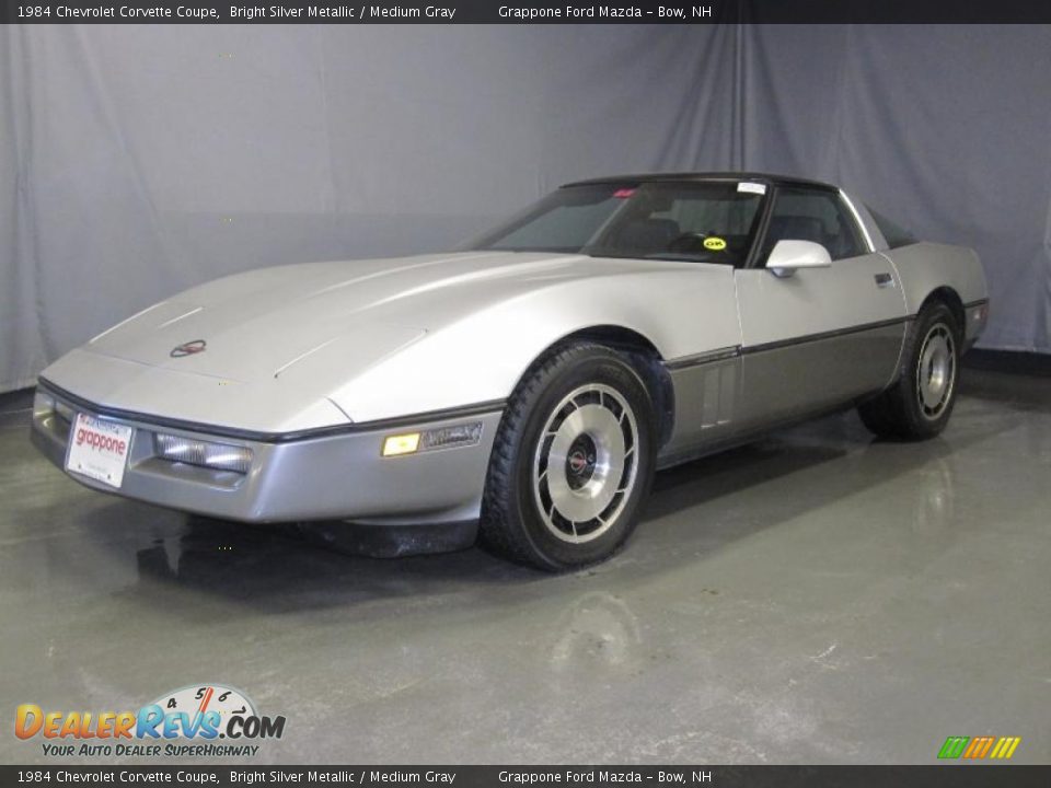 1984 Chevrolet Corvette Coupe Bright Silver Metallic / Medium Gray Photo #1