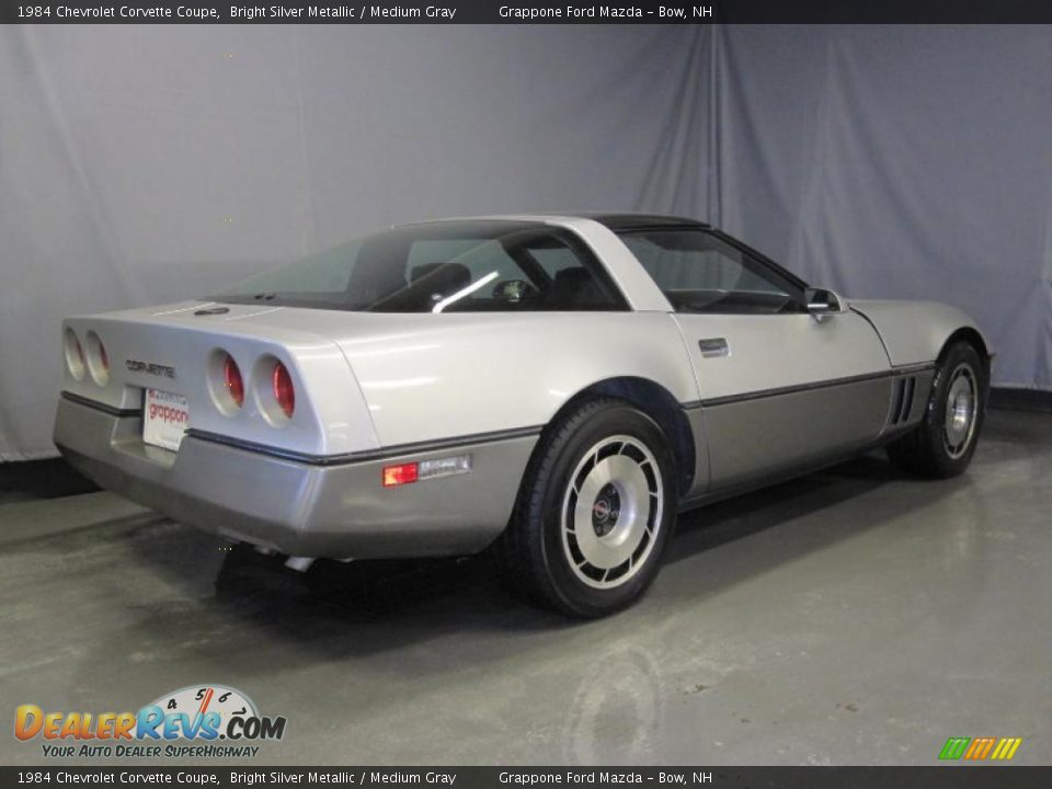 1984 Chevrolet Corvette Coupe Bright Silver Metallic / Medium Gray Photo #3