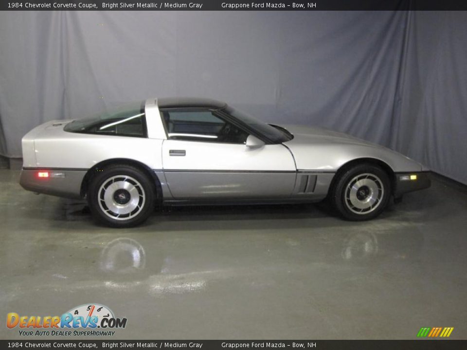 1984 Chevrolet Corvette Coupe Bright Silver Metallic / Medium Gray Photo #4