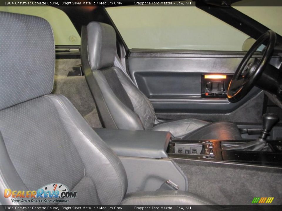 1984 Chevrolet Corvette Coupe Bright Silver Metallic / Medium Gray Photo #6