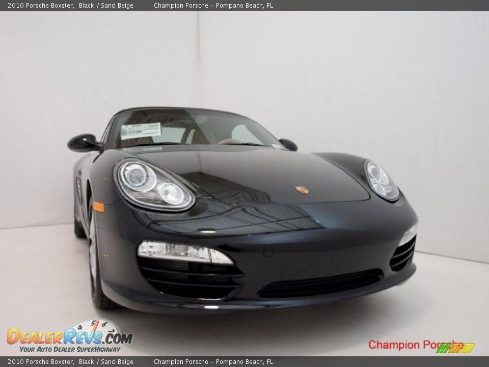 2010 Porsche Boxster Black / Sand Beige Photo #4