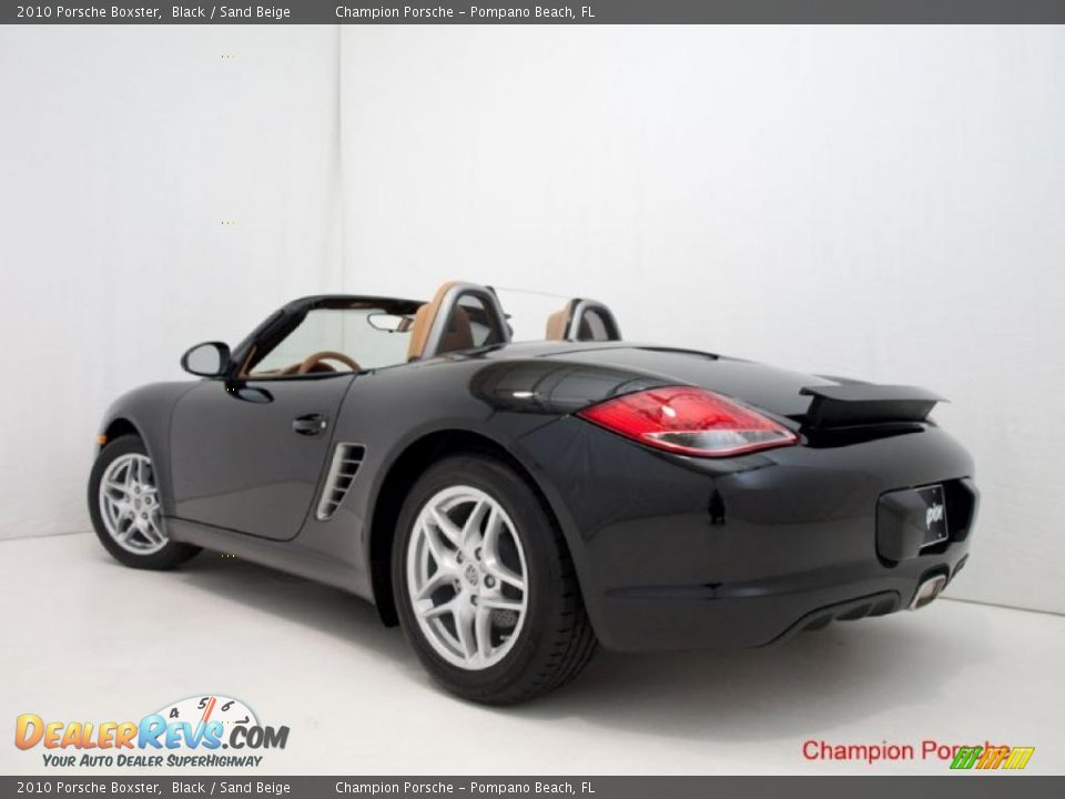 2010 Porsche Boxster Black / Sand Beige Photo #6