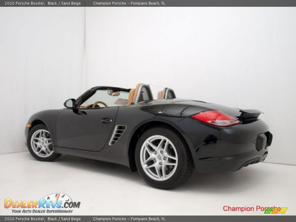 2010 Porsche Boxster Black / Sand Beige Photo #7