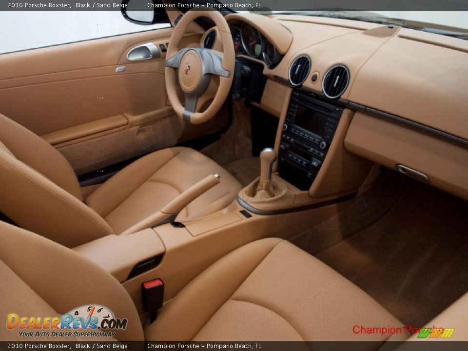 2010 Porsche Boxster Black / Sand Beige Photo #8