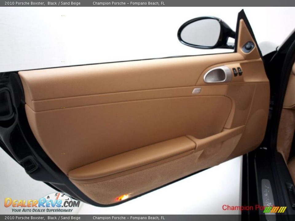 2010 Porsche Boxster Black / Sand Beige Photo #9