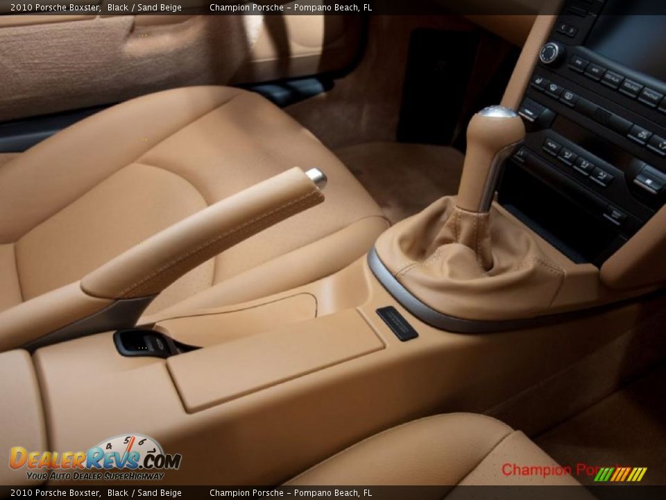 2010 Porsche Boxster Black / Sand Beige Photo #11