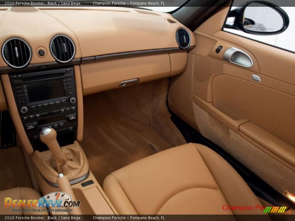 2010 Porsche Boxster Black / Sand Beige Photo #12
