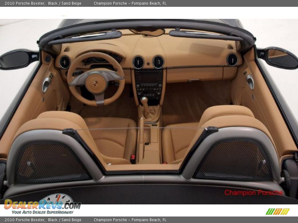 2010 Porsche Boxster Black / Sand Beige Photo #13
