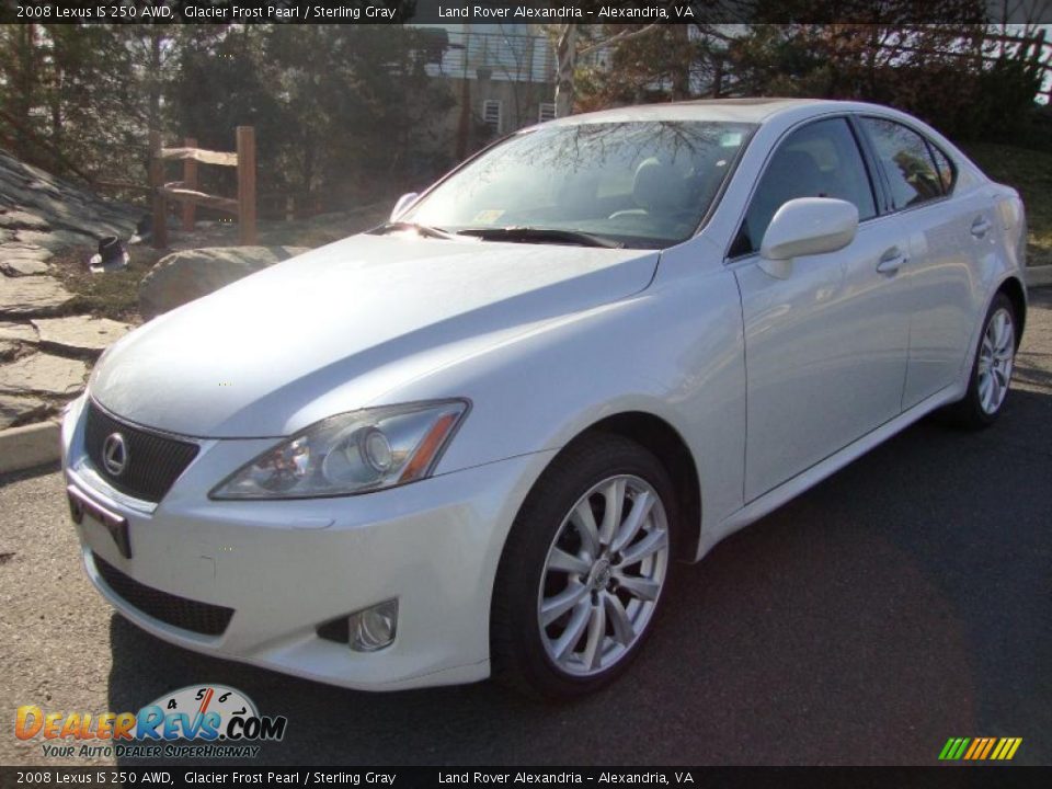 2008 Lexus IS 250 AWD Glacier Frost Pearl / Sterling Gray Photo #1