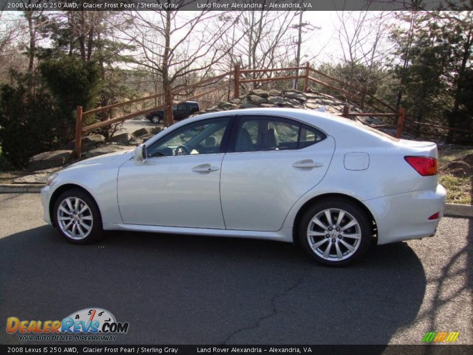 2008 Lexus IS 250 AWD Glacier Frost Pearl / Sterling Gray Photo #2