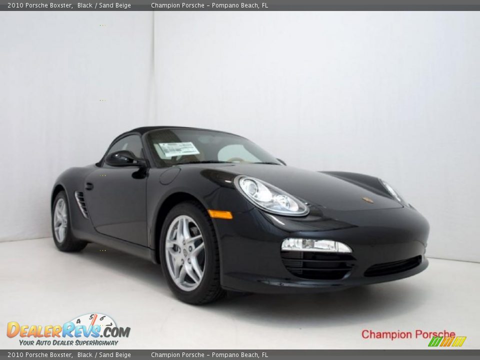 2010 Porsche Boxster Black / Sand Beige Photo #17