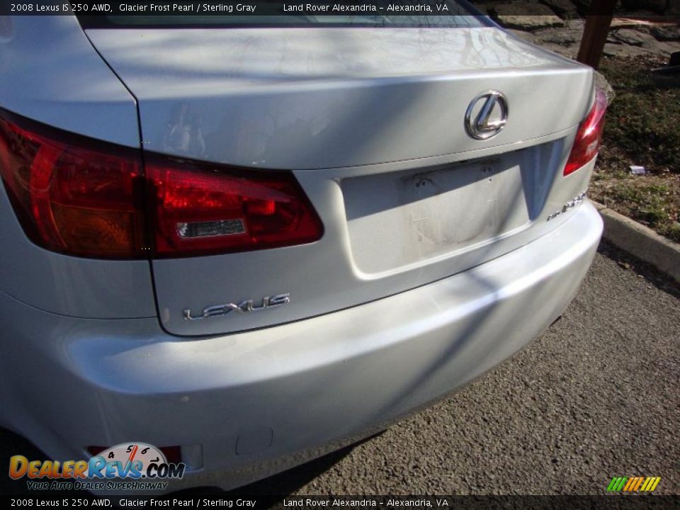 2008 Lexus IS 250 AWD Glacier Frost Pearl / Sterling Gray Photo #4