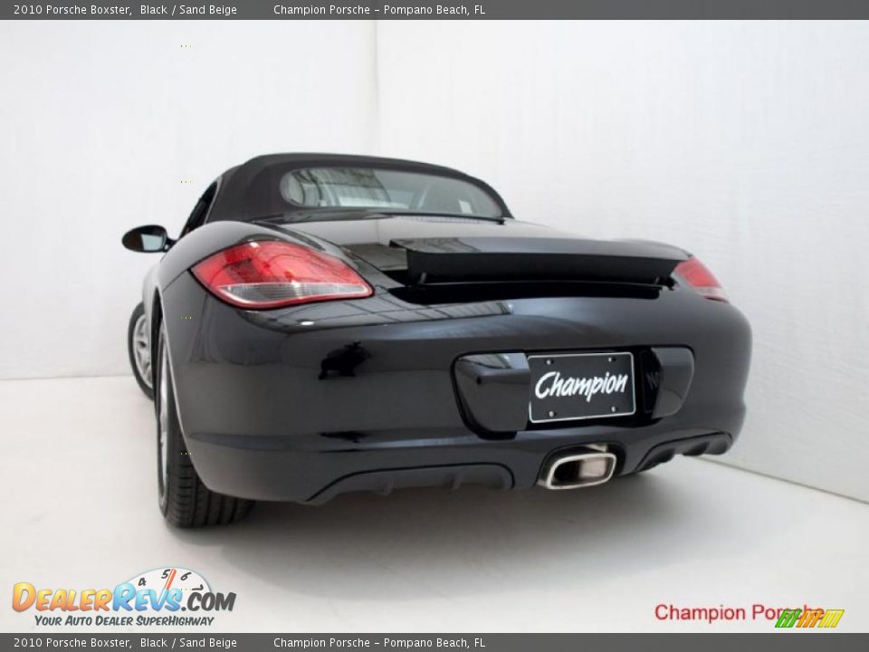 2010 Porsche Boxster Black / Sand Beige Photo #18