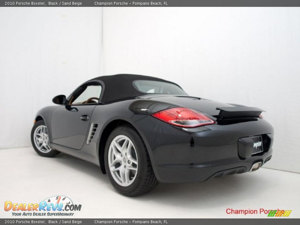2010 Porsche Boxster Black / Sand Beige Photo #19