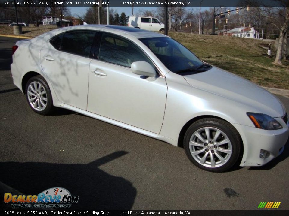 2008 Lexus IS 250 AWD Glacier Frost Pearl / Sterling Gray Photo #7