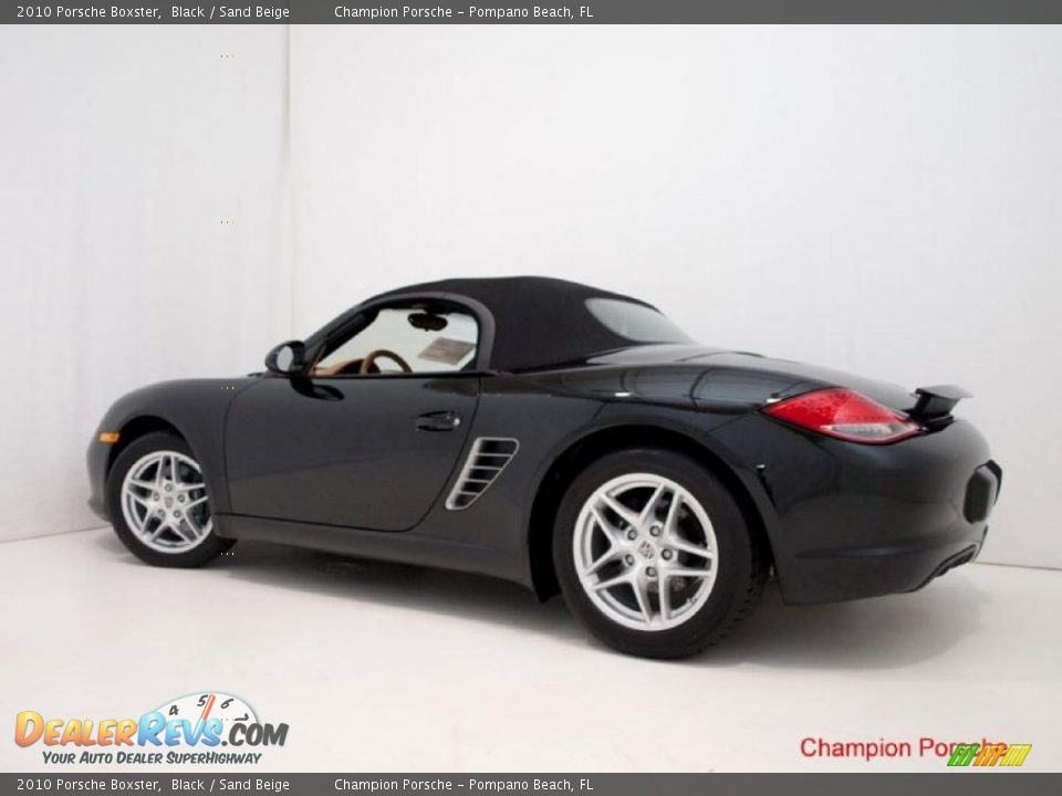 2010 Porsche Boxster Black / Sand Beige Photo #20