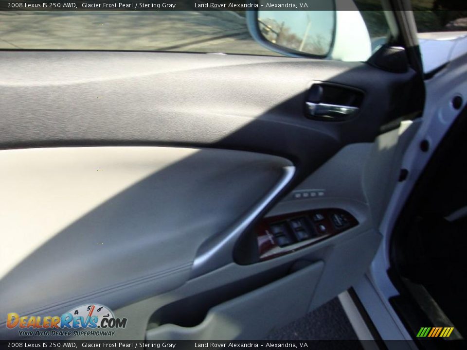 2008 Lexus IS 250 AWD Glacier Frost Pearl / Sterling Gray Photo #10