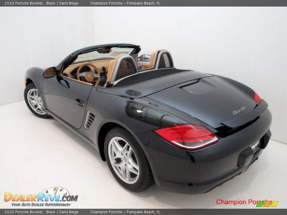 2010 Porsche Boxster Black / Sand Beige Photo #22